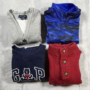 Boys 2T Jackets Ralph Lauren GAP Adidas Children's Place Lot Of 4 Sweaters Warm